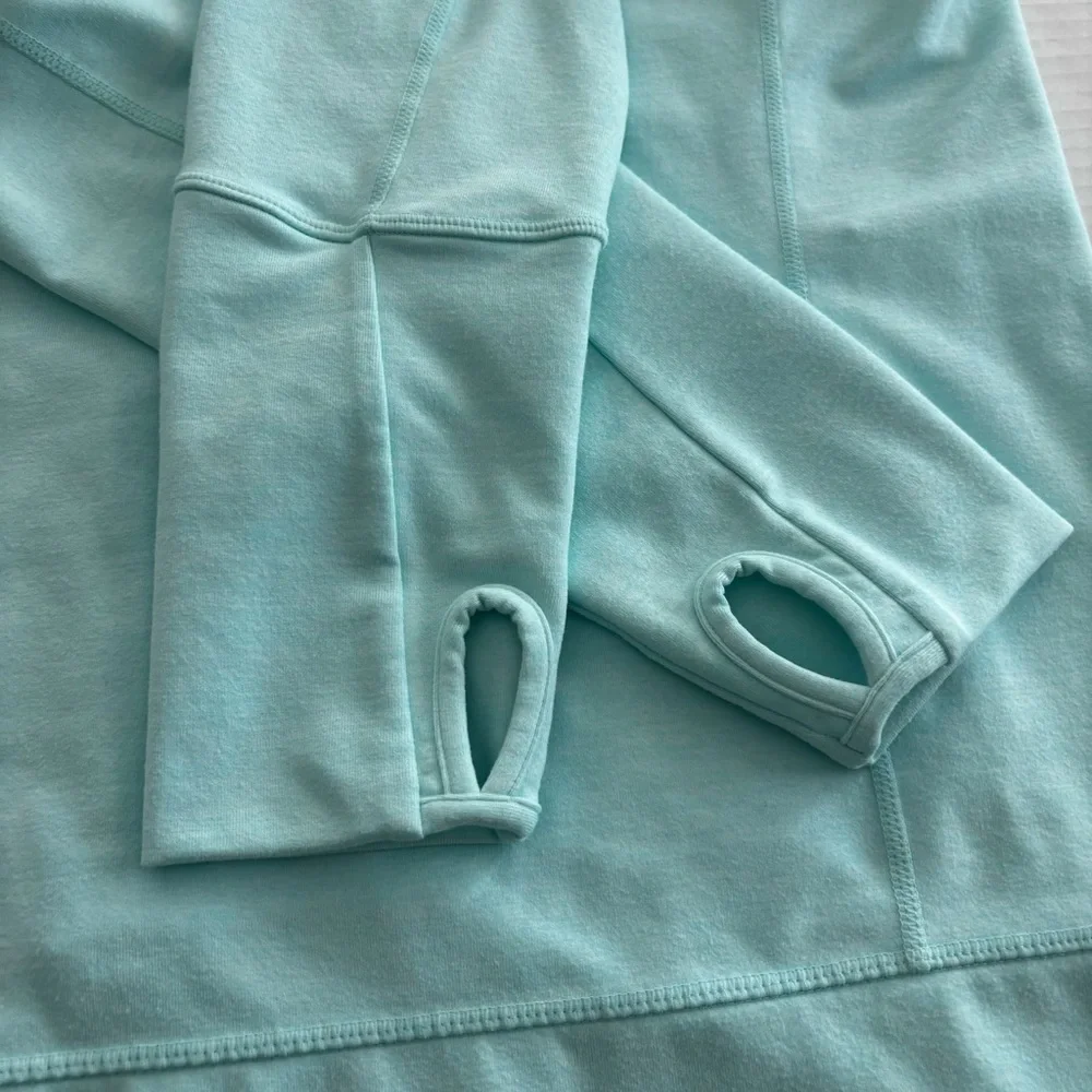Lululemon Heathered‎ Aquamarine Discover Stripe In Stride Jacket Omega Women’s 8